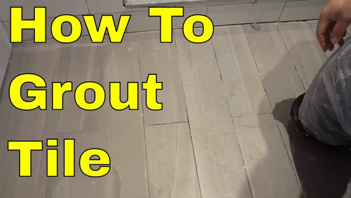 How to grout tile